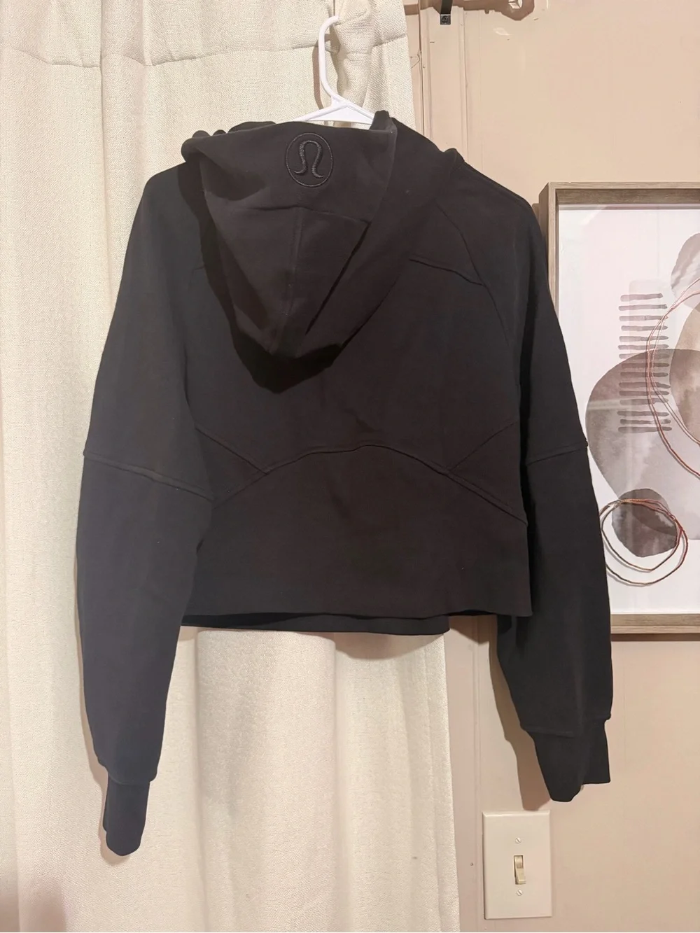 lululemon athletica Black Half-Zip Hoodie with USC Embroidered Logo size xs/s